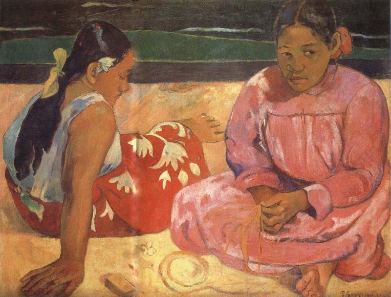 Paul Gauguin Two Women on the Beach oil painting picture